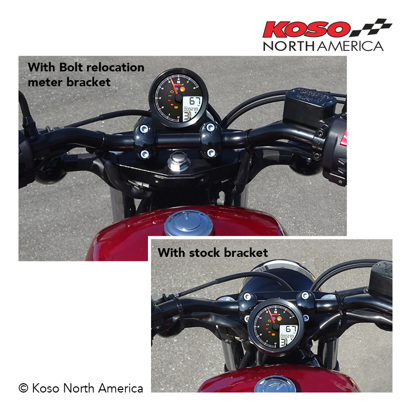 RELOCATION METER BRACKET for Yamaha Bolt® & SRC 950 KOSO North America
