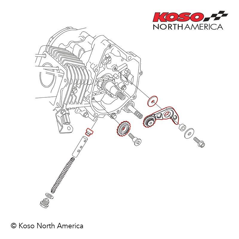 thumbnail image 2 of Cam Timing Chain Tensioner Guide For Honda Rincon 680/650 TRX680 (2003-2022) – MOTO1988 2 of 5