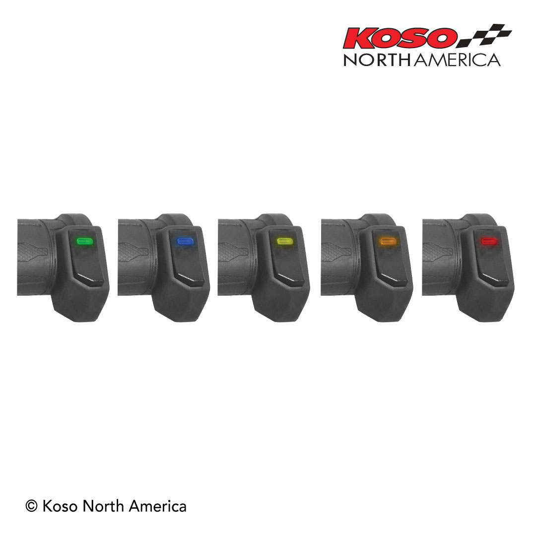 Koso North America Apollo Heated Grips For 7/8" x 7/8" handlebar AX073010 