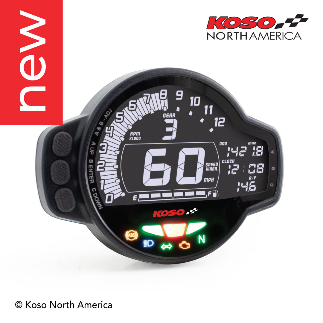 Digital Koso Mini RPM Tacho Meter LCD Display Engine Tachometer Gauge For  Racing Motorcycle BMW YAMAHA KAWASAKI
