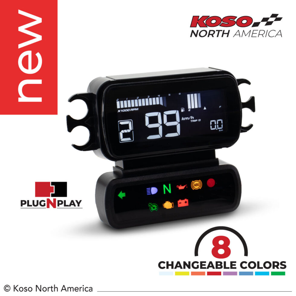 D2 Multifunction meter for HarleyDavidson® KOSO North America