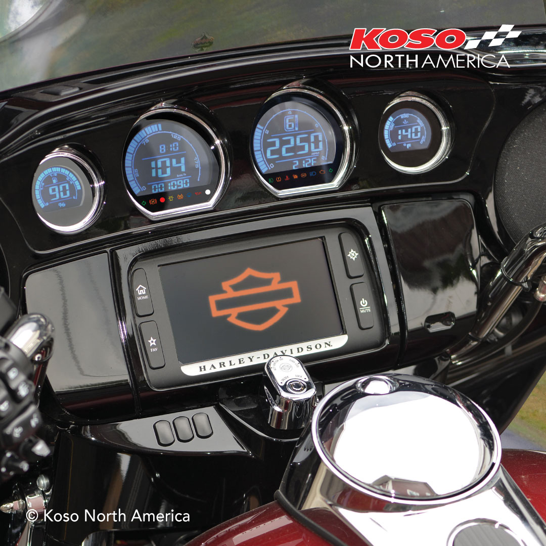 60mm Mini Speedometer For Harley-Davidson 1995-2017 | Chrome White LCD | WTMT GmbH